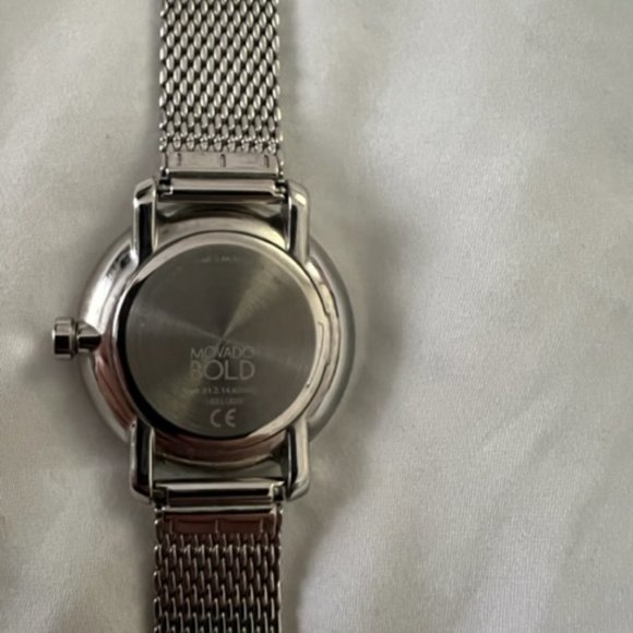 Movado Bold - Crystal Mesh Watch with Silver-Tone Dial - Women's - Picture 3 of 3